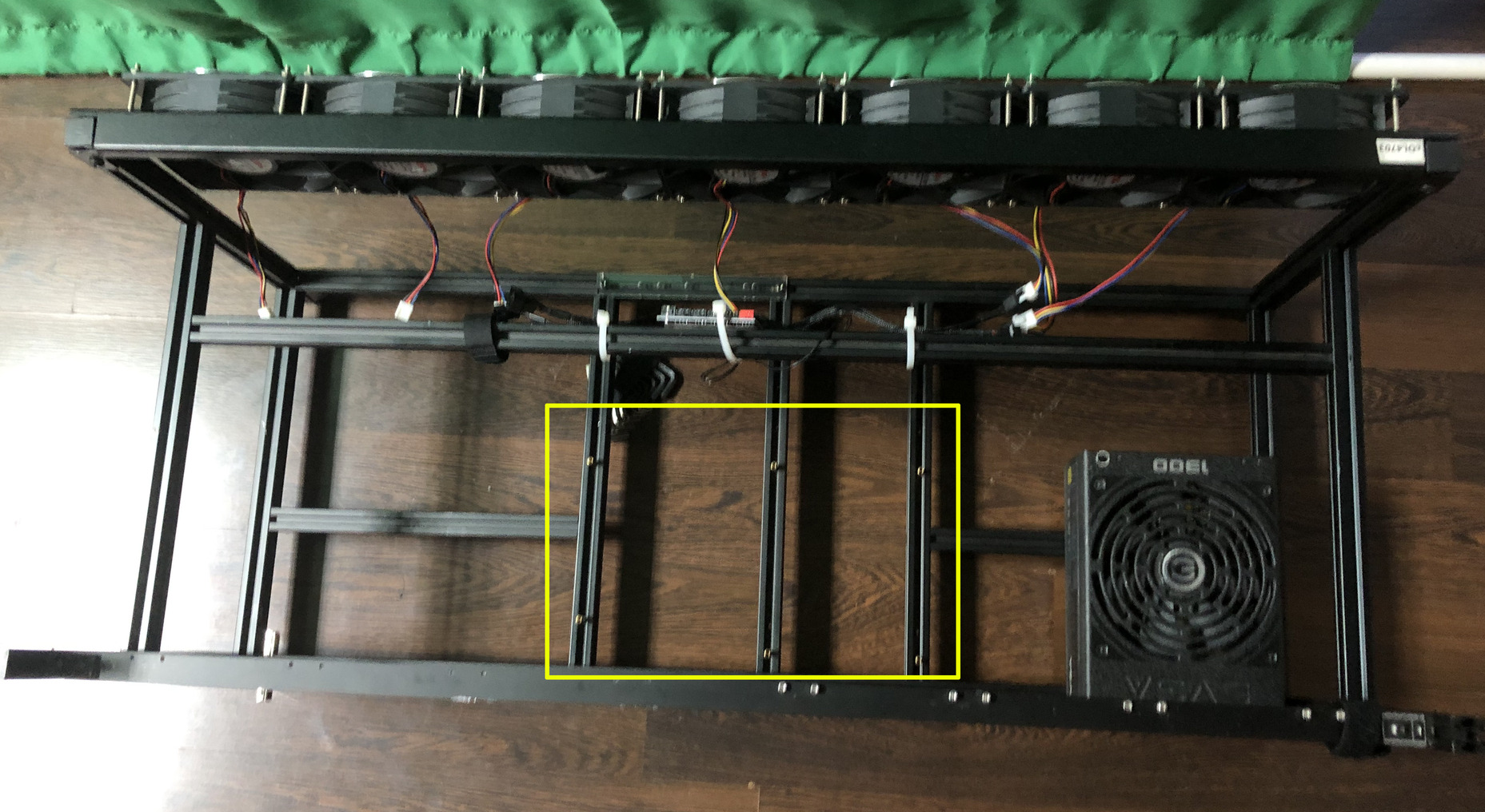 Figure 1. A typical cryptocurrency miner rig